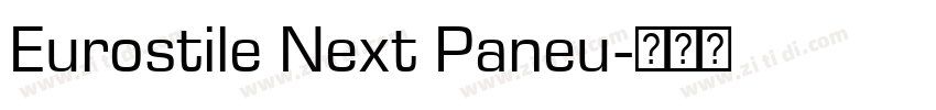 Eurostile Next Paneu字体转换